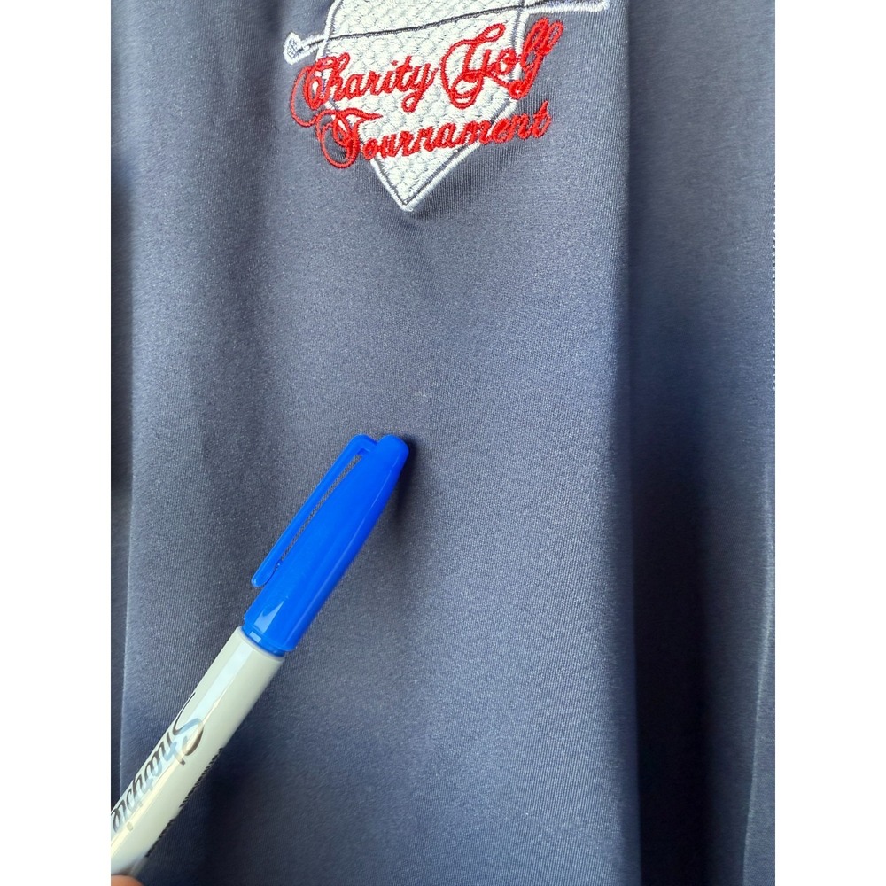 FootJoy Mike Scioscia Golf Polo Shirt Blue Mens XL Sporty Preppy Gorpcore NWT - Picture 2 of 14
